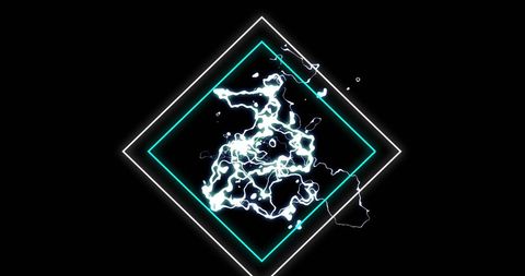 Dynamic electro geometric white lightning frames