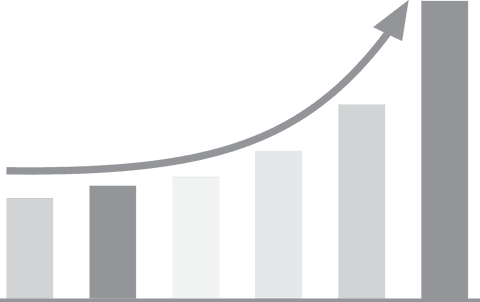gray column chart with trend arrow on transparent background - Download Free Stock Videos Pikwizard.com