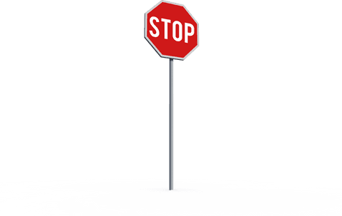 transparent traffic stop sign vector isolated on white - Download Free Stock Videos Pikwizard.com