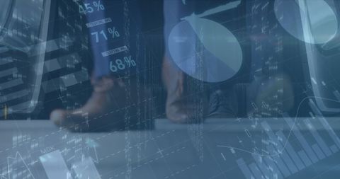 Abstract Finance and Businesspeople Background