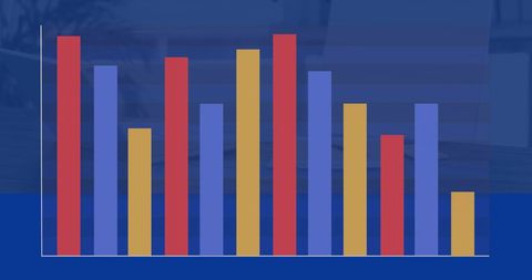 Colorful Data Visualization Bar Graph Analytics Concept - Download Free Stock Images Pikwizard.com