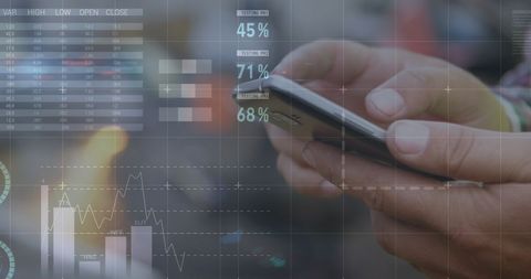 Financial Analysis Mobile Interface with Data Analytics - Download Free Stock Images Pikwizard.com