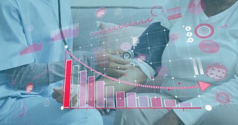 Healthcare Professionals Analyzing Data During Pandemic