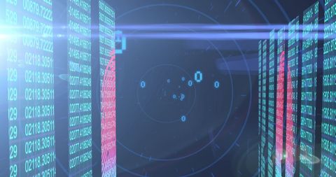 Abstract Digital Binary Code and Data Flow Visualization - Download Free Stock Images Pikwizard.com