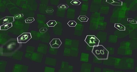 Eco-Friendly Digital Innovation with Ecology Icons - Download Free Stock Images Pikwizard.com