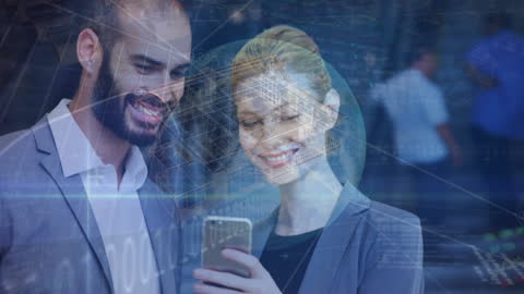 Business Professionals Engaging with Digital Technology