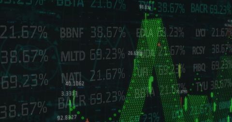 Digital Stock Market Analysis with Abstract Graphs and Data - Download Free Stock Images Pikwizard.com