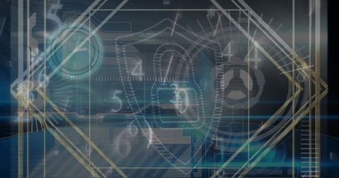 Futuristic Holographic Interface Display in Cockpit Dashboard