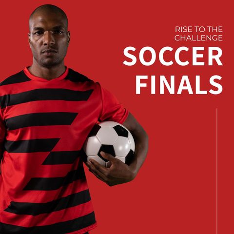 soccer finals challenge inspirational sports poster - Download Free Stock Templates Pikwizard.com