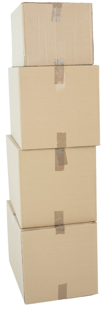 Tall Stack of Plain Cardboard Boxes on Transparent Background - Download Free Stock Videos Pikwizard.com