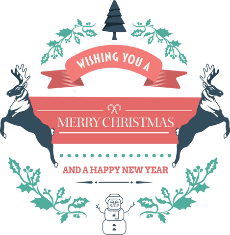 Festive Merry Christmas Badge on Transparent Background - Download Free Stock Videos Pikwizard.com