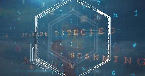 Cybersecurity Threat Detection with Digital Human Overlay - Download Free Stock Images Pikwizard.com