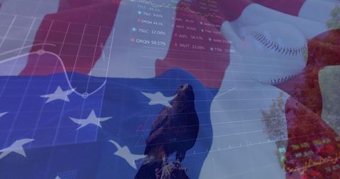 Blending Patriotism with Financial Insights in Digital Composite Art