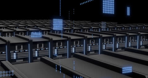 Digital Data Animation on Computer Servers