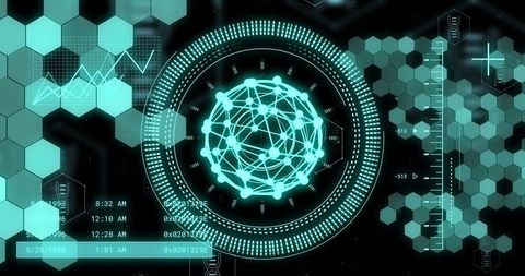 Futuristic Digital Interface with Global Communications - Download Free Stock Images Pikwizard.com