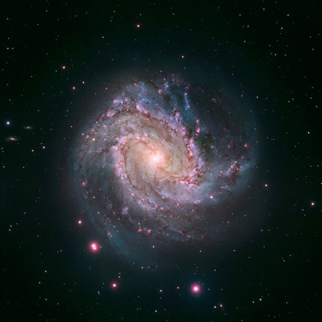 Star Formation in Barred Spiral Galaxy M83 Captured by Hubble Telescope - Download Free Stock Photos Pikwizard.com