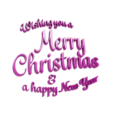pink transparent merry christmas happy new year text - Download Free Stock Videos Pikwizard.com