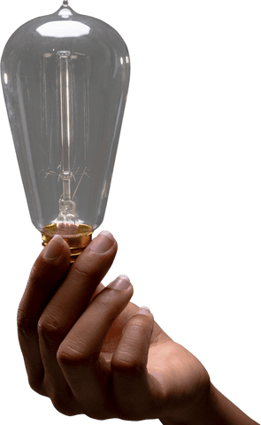 close-up hand holding transparent vintage light bulb for innovative ideas - Download Free Stock Videos Pikwizard.com