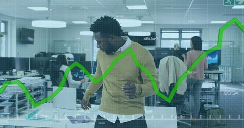 Global Business Growth with Statistical Monitoring - Download Free Stock Images Pikwizard.com