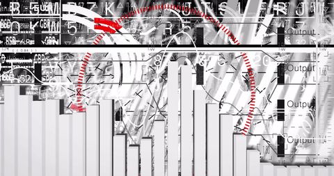 Innovative Digital Art of Trading Board with Graphs and Glitch Effect - Download Free Stock Images Pikwizard.com