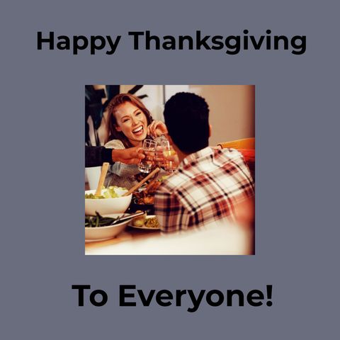 Diverse Friends Enjoying Thanksgiving Dinner