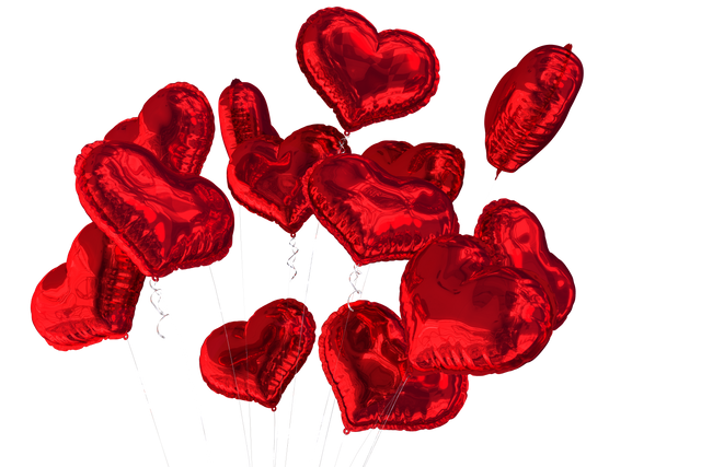 Red Heart Balloons on Transparent Background Isolated Digital Vector Illustration - Download Free Stock Videos Pikwizard.com