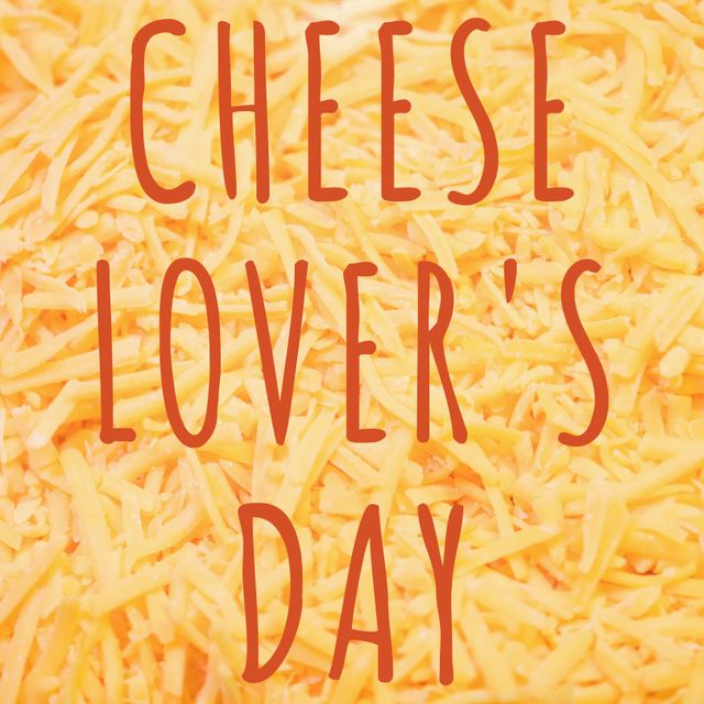 Celebrating Cheese Lover's Day with Shredded Cheese Background - Download Free Stock Templates Pikwizard.com