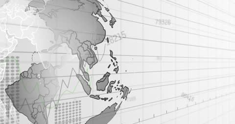 Digital Earth with Data Technology Metrics Background