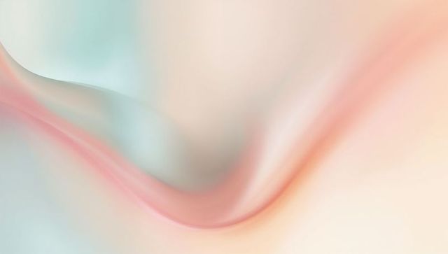 Soft pastel flowing ribbon gradient for calm minimalist design and serene background