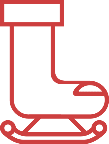 red ice skate symbol on transparent background for winter activities - Download Free Stock Videos Pikwizard.com