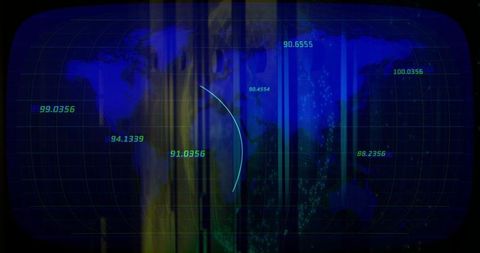 futuristic world map with data analytics interface - Download Free Stock Images Pikwizard.com