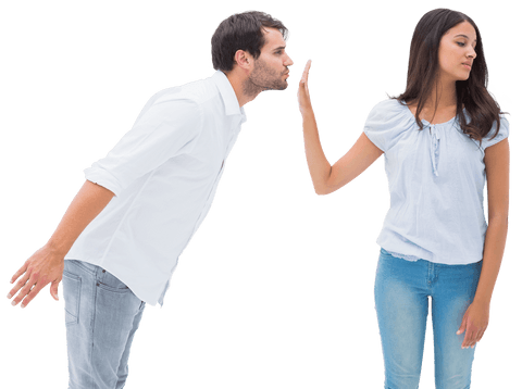 uninterested woman sets boundaries with assertive gesture transparent scene - Download Free Stock Videos Pikwizard.com