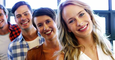 Group of Friends Smiling Bonds Happiness Friendship