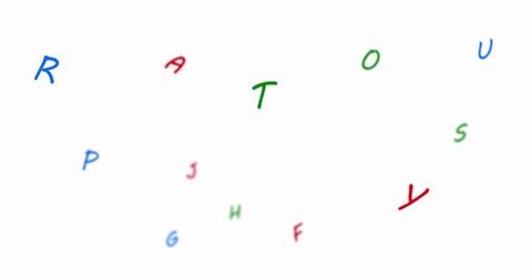 Abstract Colorful Alphabet Letters on White Background - Download Free Stock Images Pikwizard.com