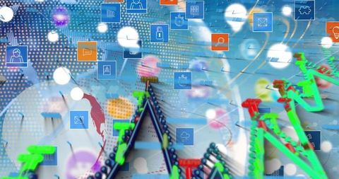 Global Network and Data Processing Technology Concepts - Download Free Stock Images Pikwizard.com