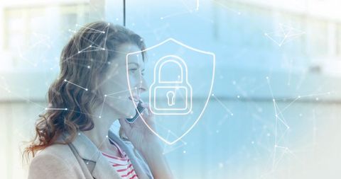Secure Communication and Digital Connectivity with Smartphone - Download Free Stock Images Pikwizard.com
