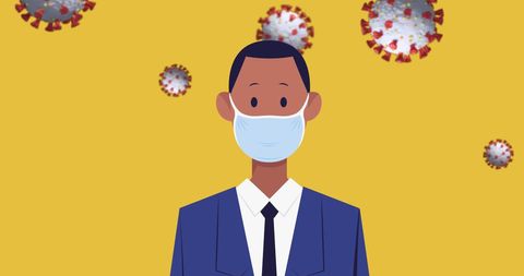 Businessman Wearing Face Mask Amid Coronavirus Pandemic - Download Free Stock Images Pikwizard.com