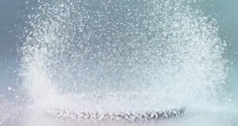 Surreal Time Explosion with Cascading Beads