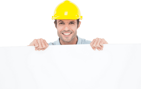 Smiling Male Architect Holding Blank Billboard Transparent Background - Download Free Stock Videos Pikwizard.com
