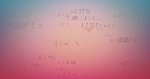 Abstract Digital Code Floating on Gradient Background - Download Free Stock Images Pikwizard.com