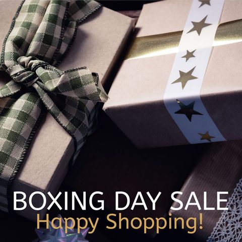 boxing day sale featuring wrapped gift packages - Download Free Stock Templates Pikwizard.com