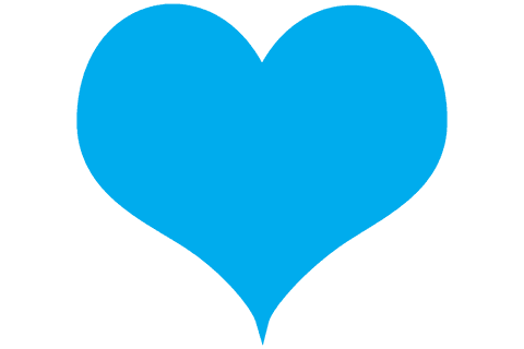 Bright Blue Heart Illustration on Transparent Background - Download Free Stock Videos Pikwizard.com