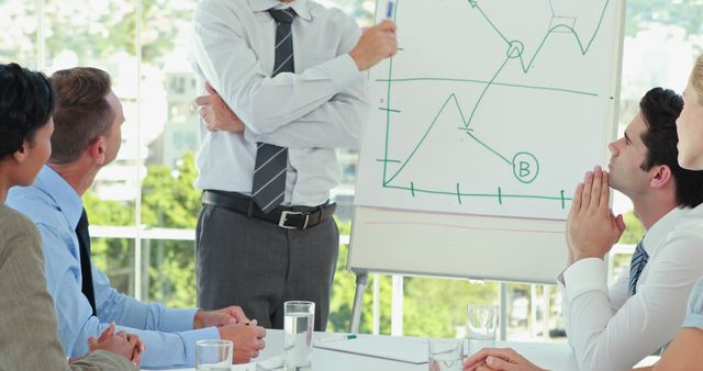 Business Team Analyzing Graphs in Meeting - Download Free Stock Images Pikwizard.com