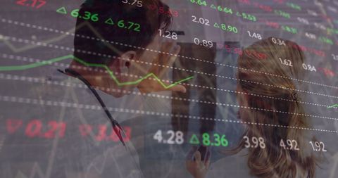 Doctors Analyzing Financial Trends in Healthcare Industry