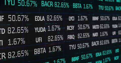 Financial Data Stock Market Ticker in Digital Interface - Download Free Stock Images Pikwizard.com