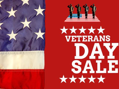 Patriotic Veterans Day Sale Advertisement Design - Download Free Stock Templates Pikwizard.com