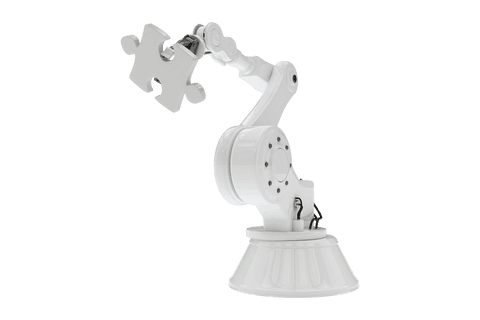 transparent robot arm holding puzzle piece for technology solutions - Download Free Stock Videos Pikwizard.com