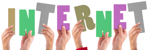 Hands Holding Internet Text on Transparent Background - Download Free Stock Videos Pikwizard.com