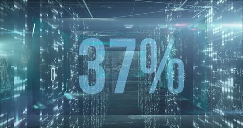 Digital Percentage Growth and Technology Analysis Concept - Download Free Stock Images Pikwizard.com