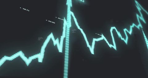 Glowing Financial Graph of Stock Market Trends on Digital Screen - Download Free Stock Images Pikwizard.com
